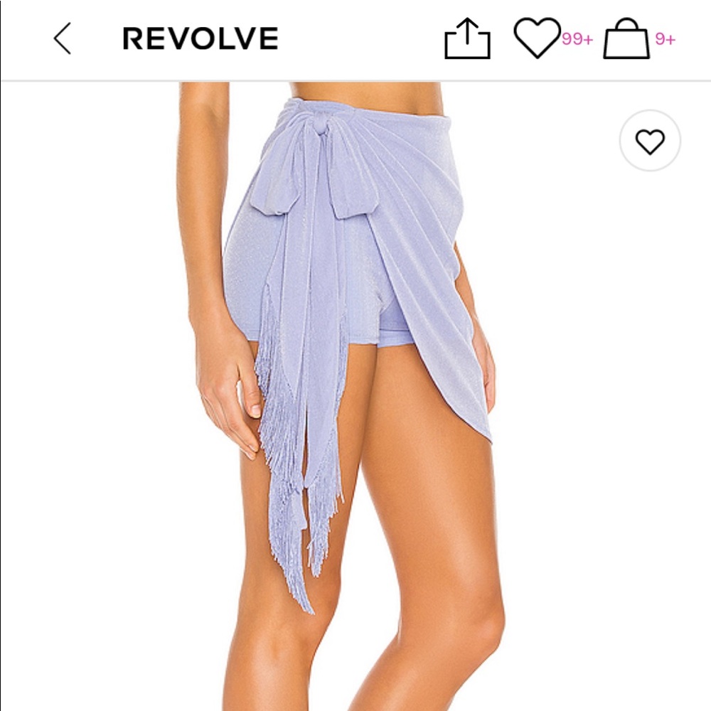 NWT XS Michael Costello X Revolve Isla Skort in PERIWINKLE - Picture 5 of 7